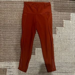Old Navy Active Elevate Legging Go-dry Crop Rust